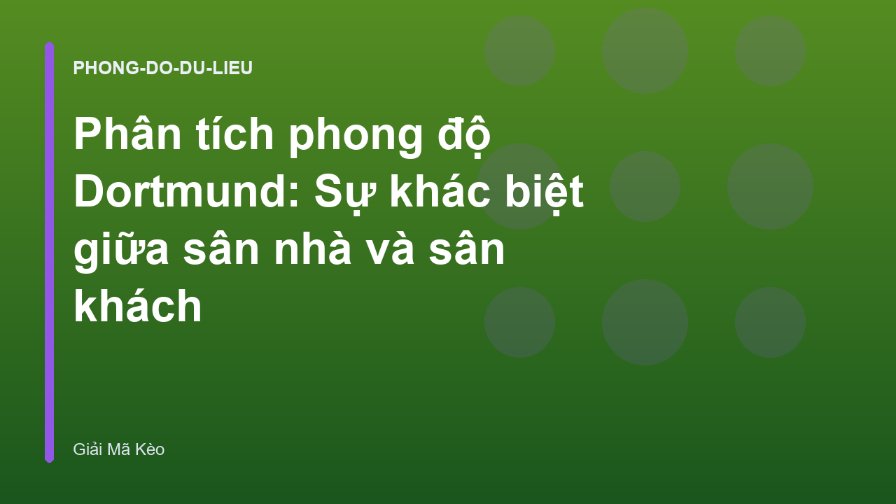 Phân tích phong độ Dortmund: Sự khác biệt giữa sân nhà và sân khách